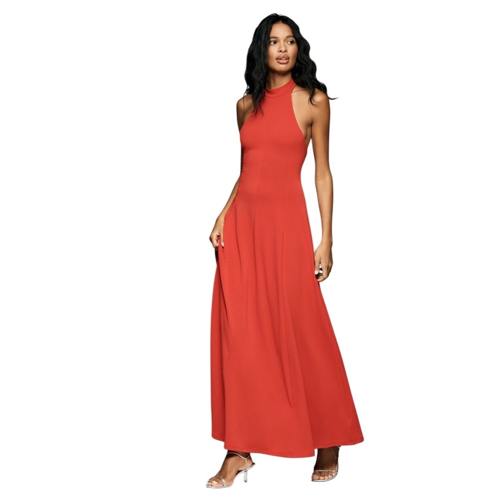 Anthropologie Jersey Halter Formal Maxi Dress 3X NWT Hollywood Glam Holiday